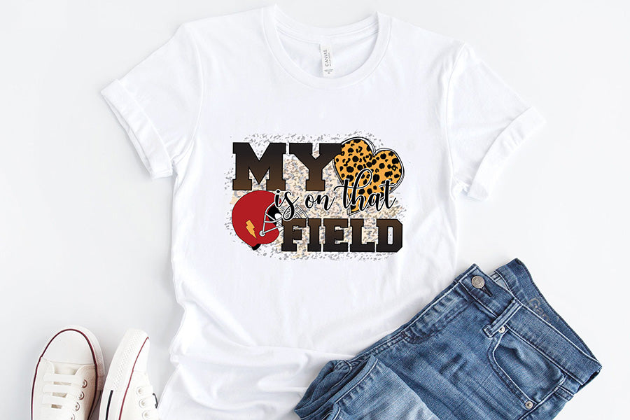 My Heart is on That Field, Football PNG Sublimation