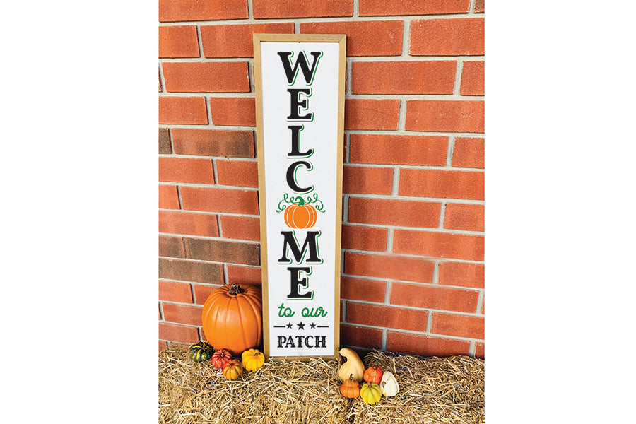Fall Porch sign SVG, Welcome to Our Patch SVG