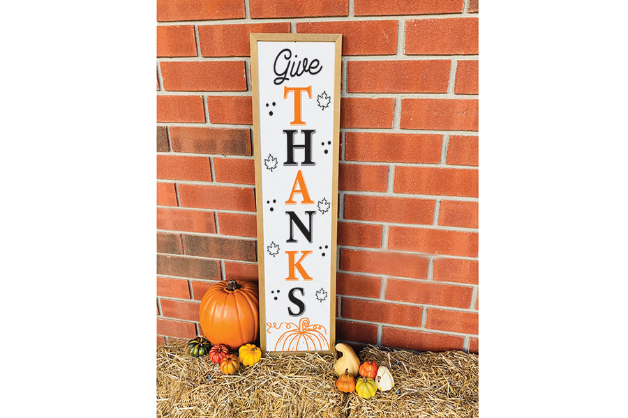 Give Thanks SVG | Fall Porch Sign SVG