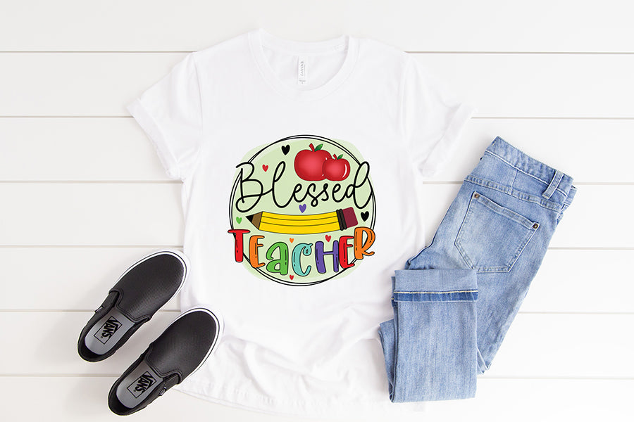 Teacher Sublimation Design | Blessed Teacher PNG
