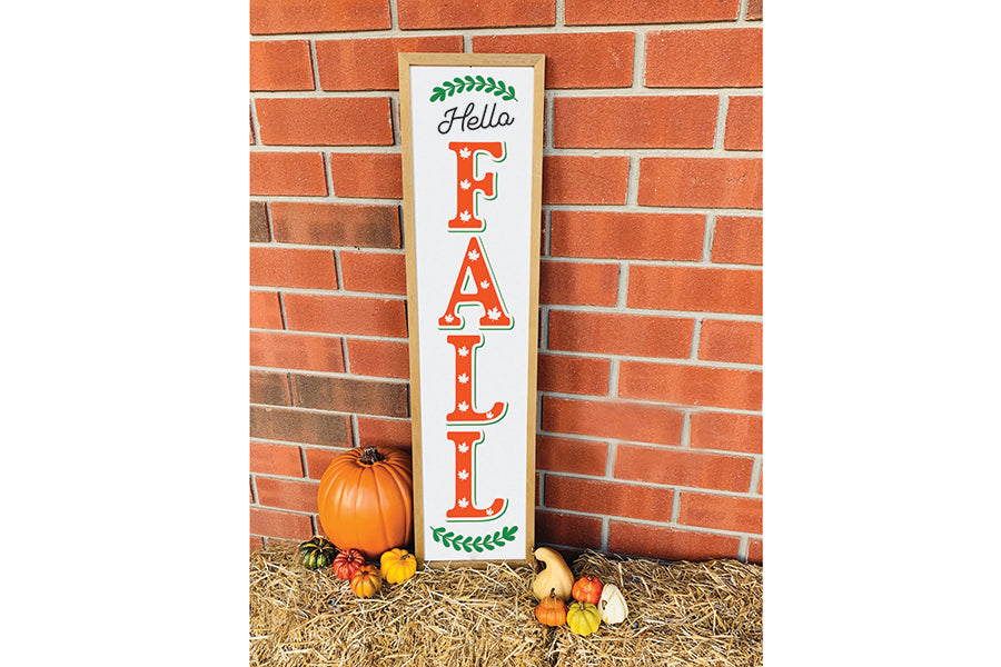 Hello Fall SVG | Fall Porch Sign SVG