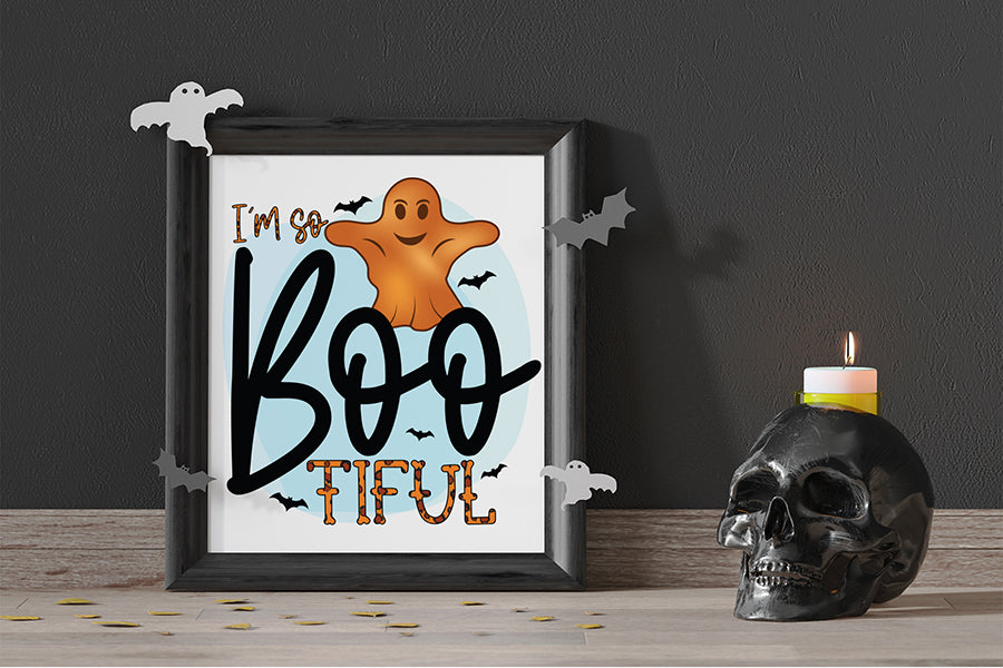 Halloween Sublimation Design - I'm So Boo Tiful