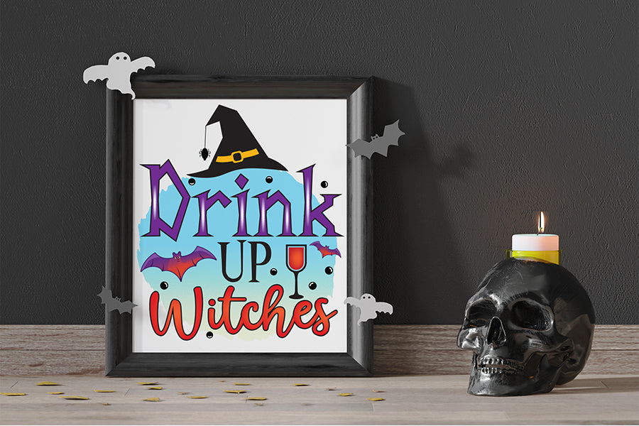 Halloween Sublimation Design | Drink up Witches