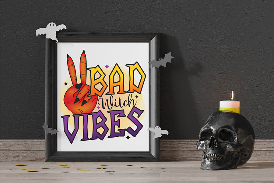 Halloween Sublimation Design - Bad Witch Vibes