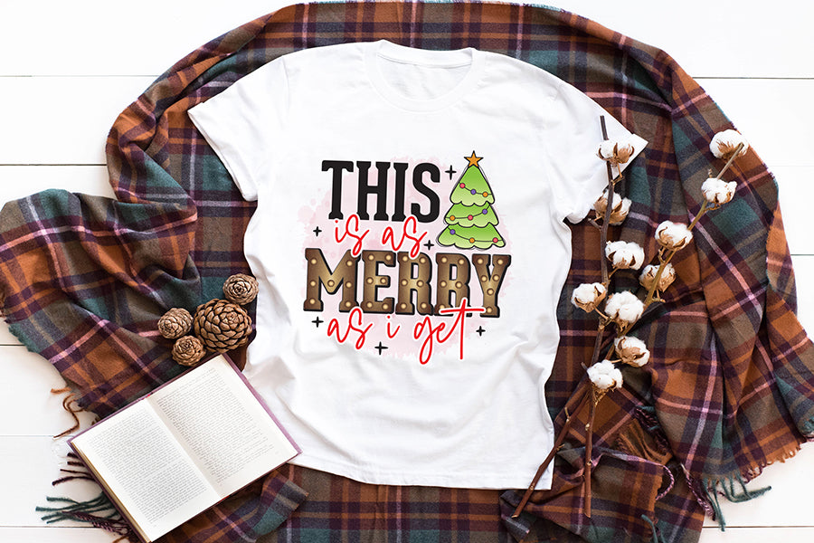 This is As Merry As I Get, Funny Christmas PNG