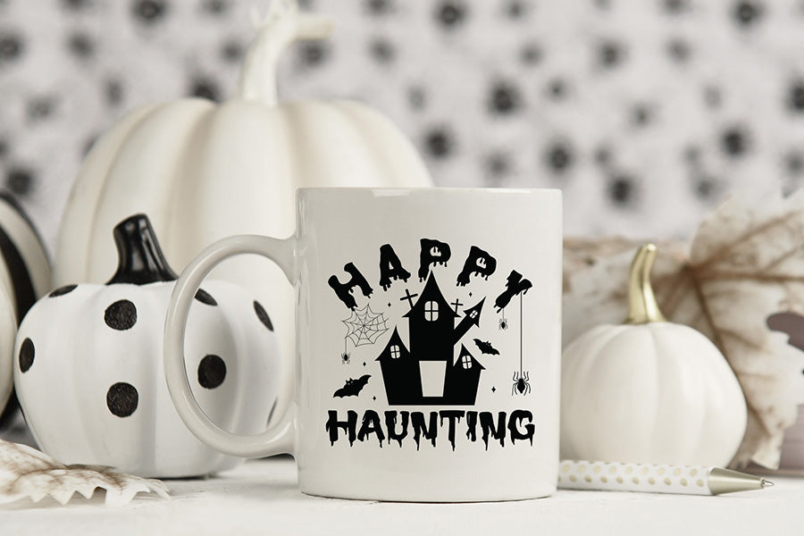 Halloween SVG, Happy Haunting Cut File