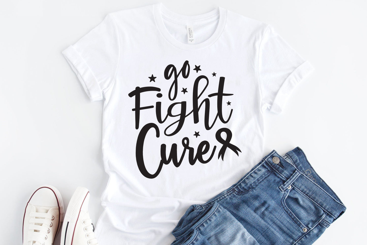 Go Fight Cure SVG, Breast Cancer SVG