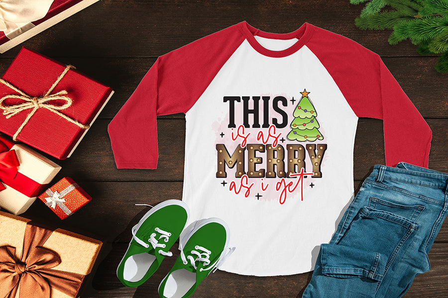 This is As Merry As I Get, Funny Christmas PNG