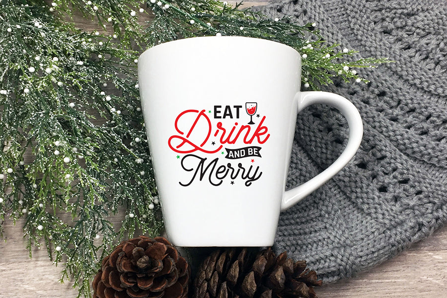 Eat Drink and Be Merry SVG - Christmas SVG