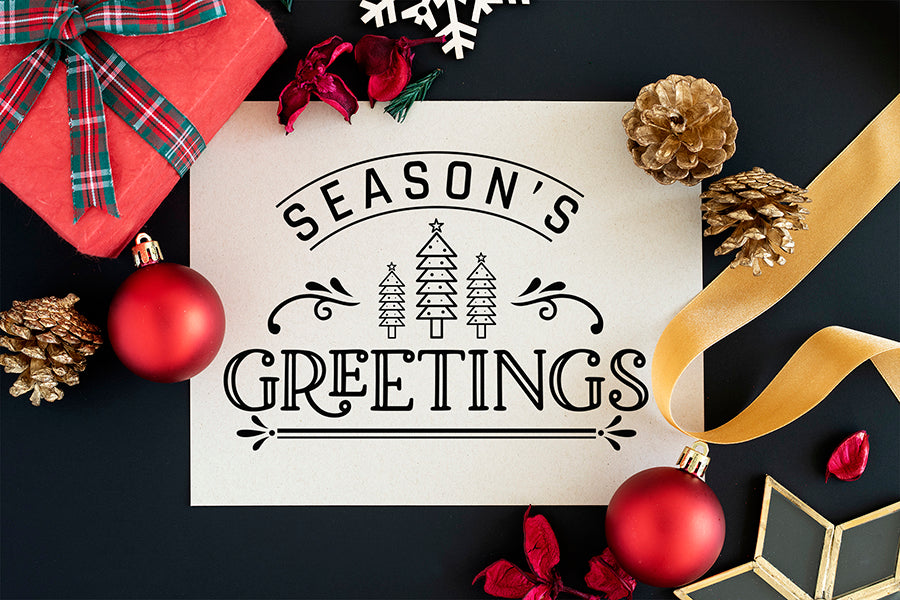Season's Greetings, Farmhouse Christmas Sign SVG