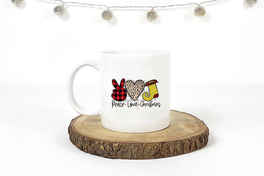 Peace Love Christmas Sublimation Design