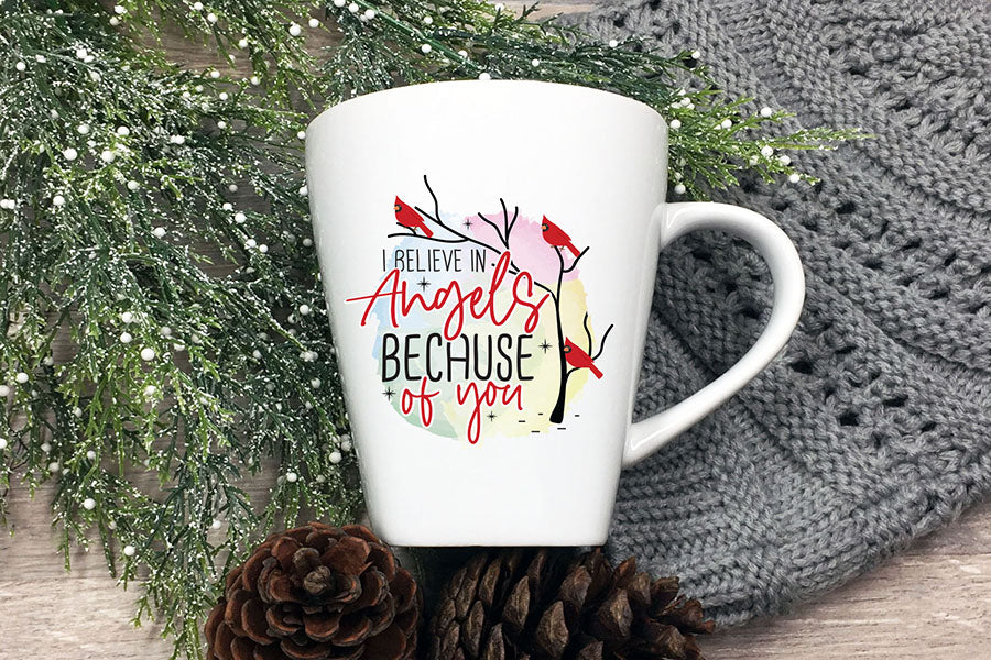 I Believe in Angels Because of You PNG Sublimation