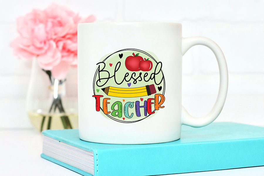 Teacher Sublimation Design | Blessed Teacher PNG