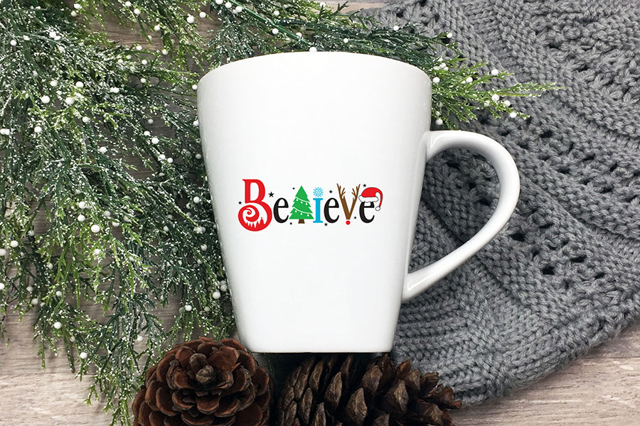 Christmas SVG, Believe SVG Cut File