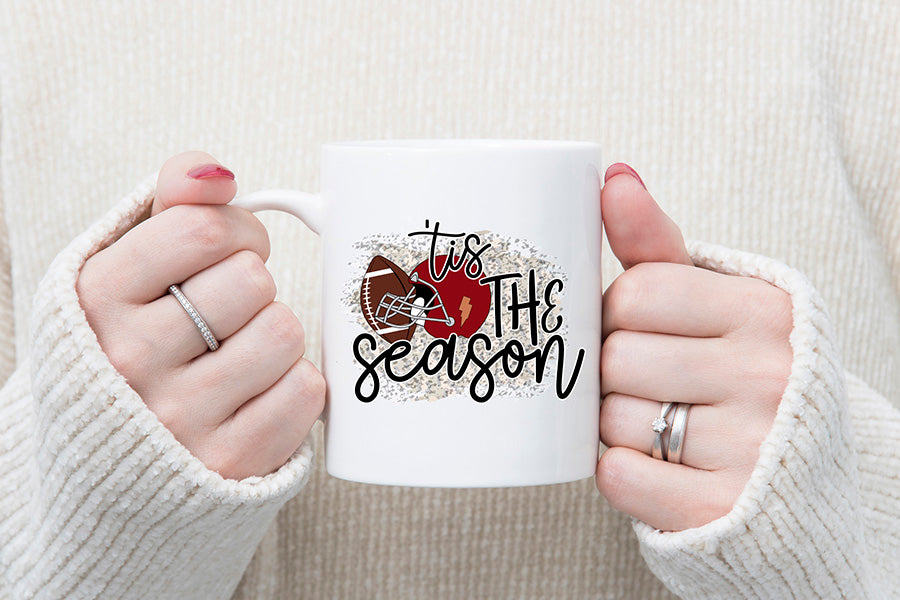 Tis the Season, Football Sublimation Design