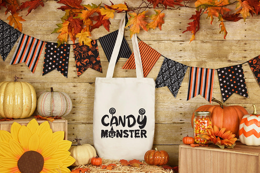 Halloween SVG, Candy Monster Cut File