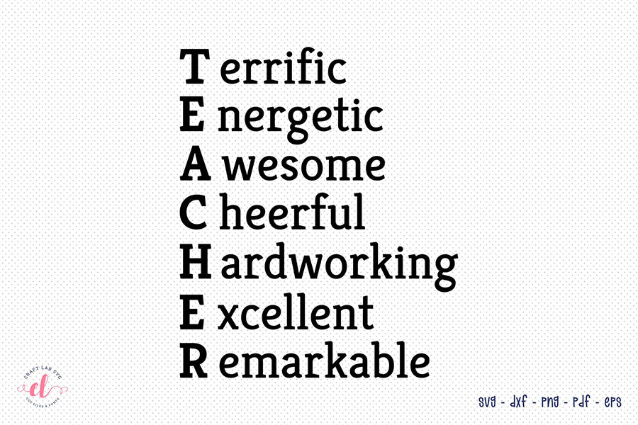 Teacher SVG Design