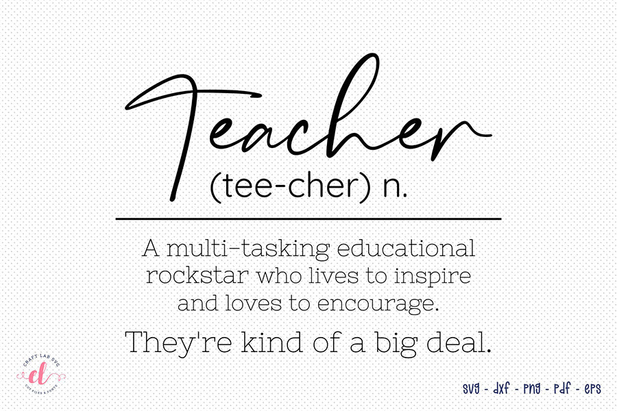 Teacher SVG Cut File