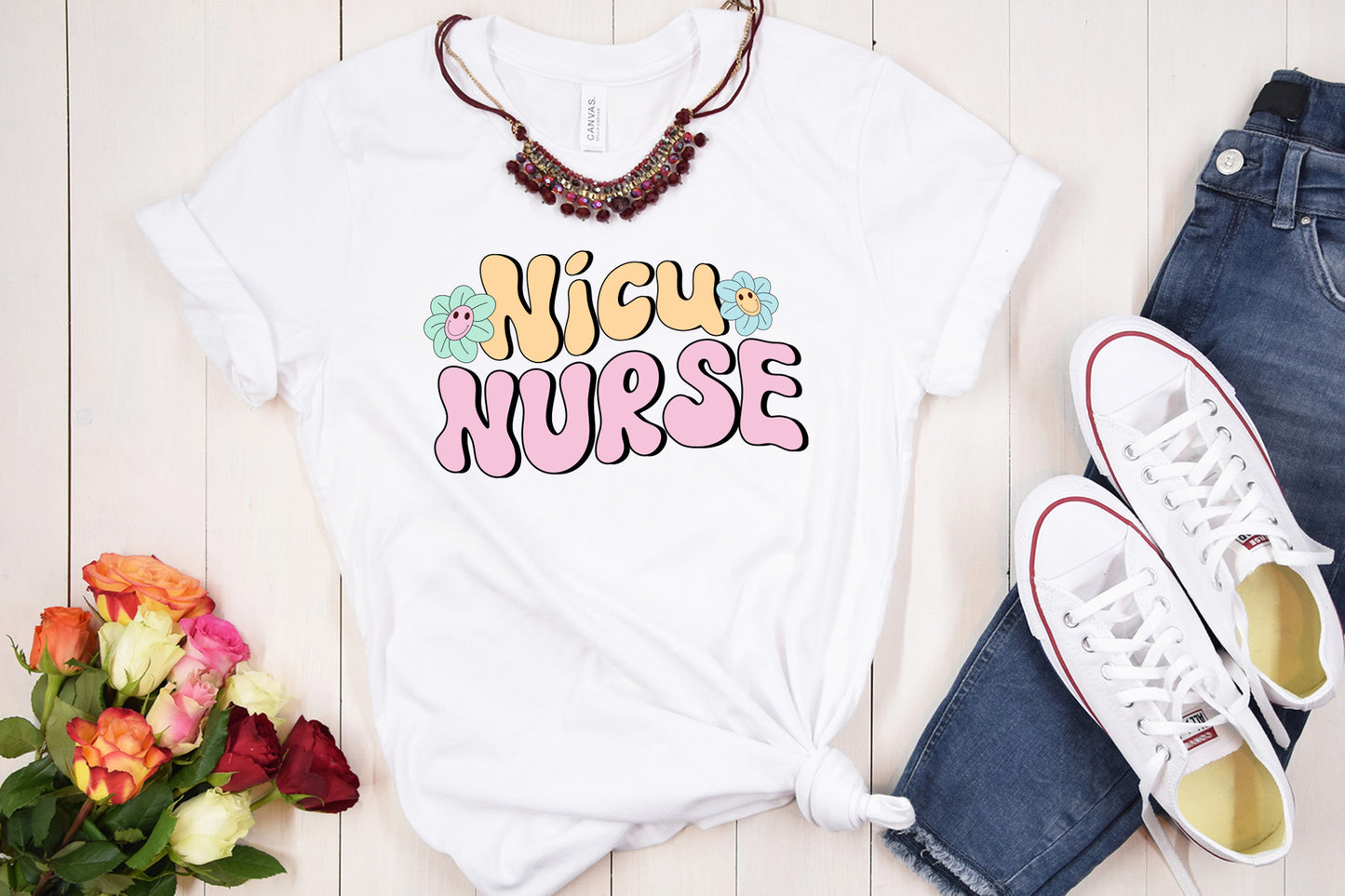 Retro Nurse Sublimation Design - Nicu Nurse PNG