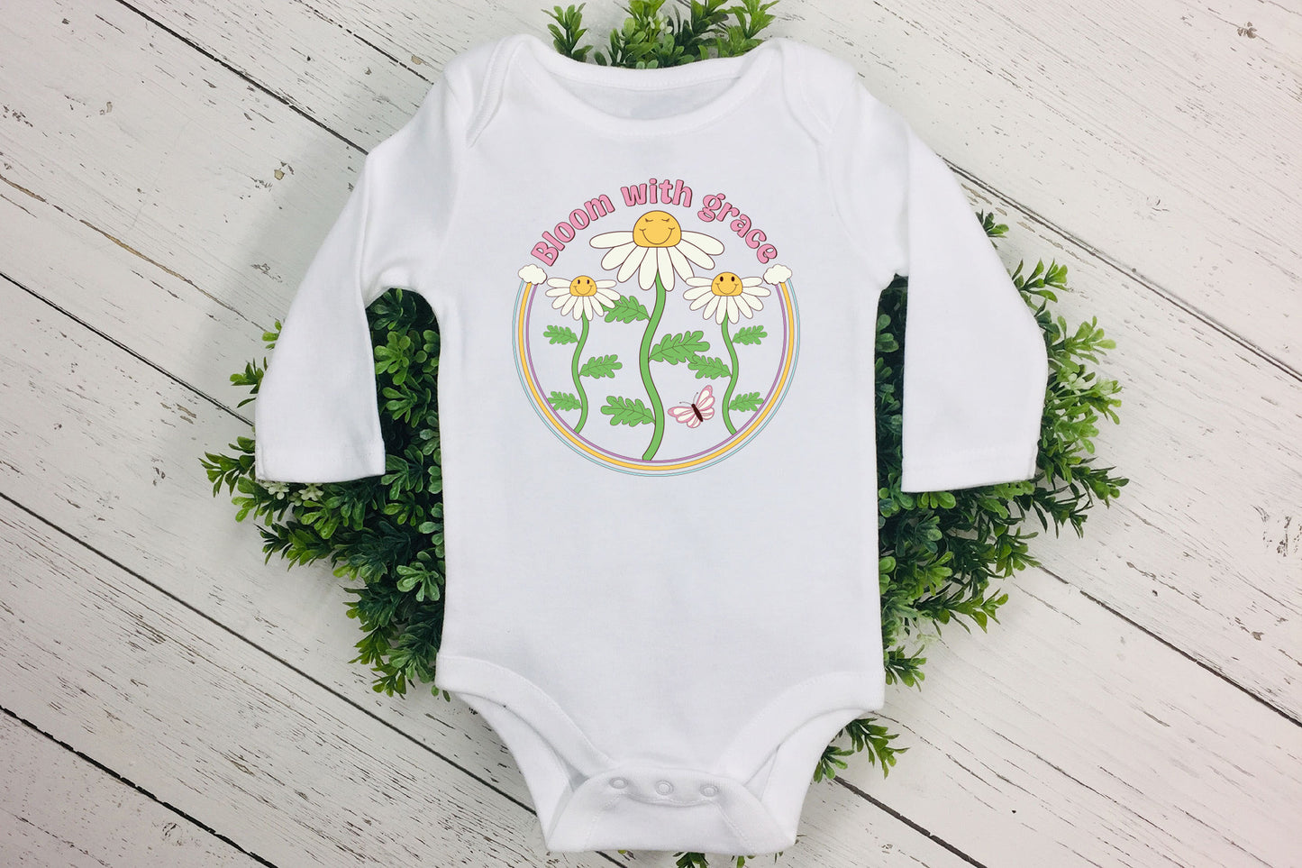 Retro Spring Sublimation Design | Bloom with Grace