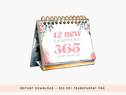 12 New Chapters 365 New Chances - New Year Sublimation