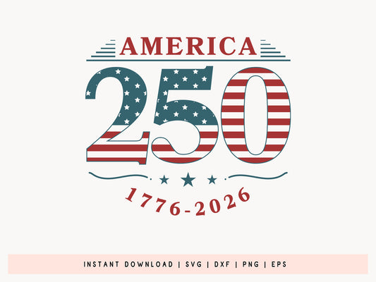 150th Anniversary of America SVG Design