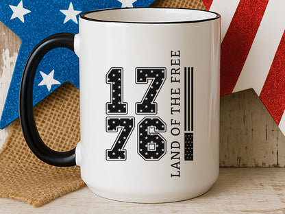 1776 Land of the Free, 4th of July SVG