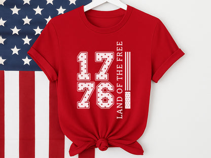 1776 Land of the Free, 4th of July SVG