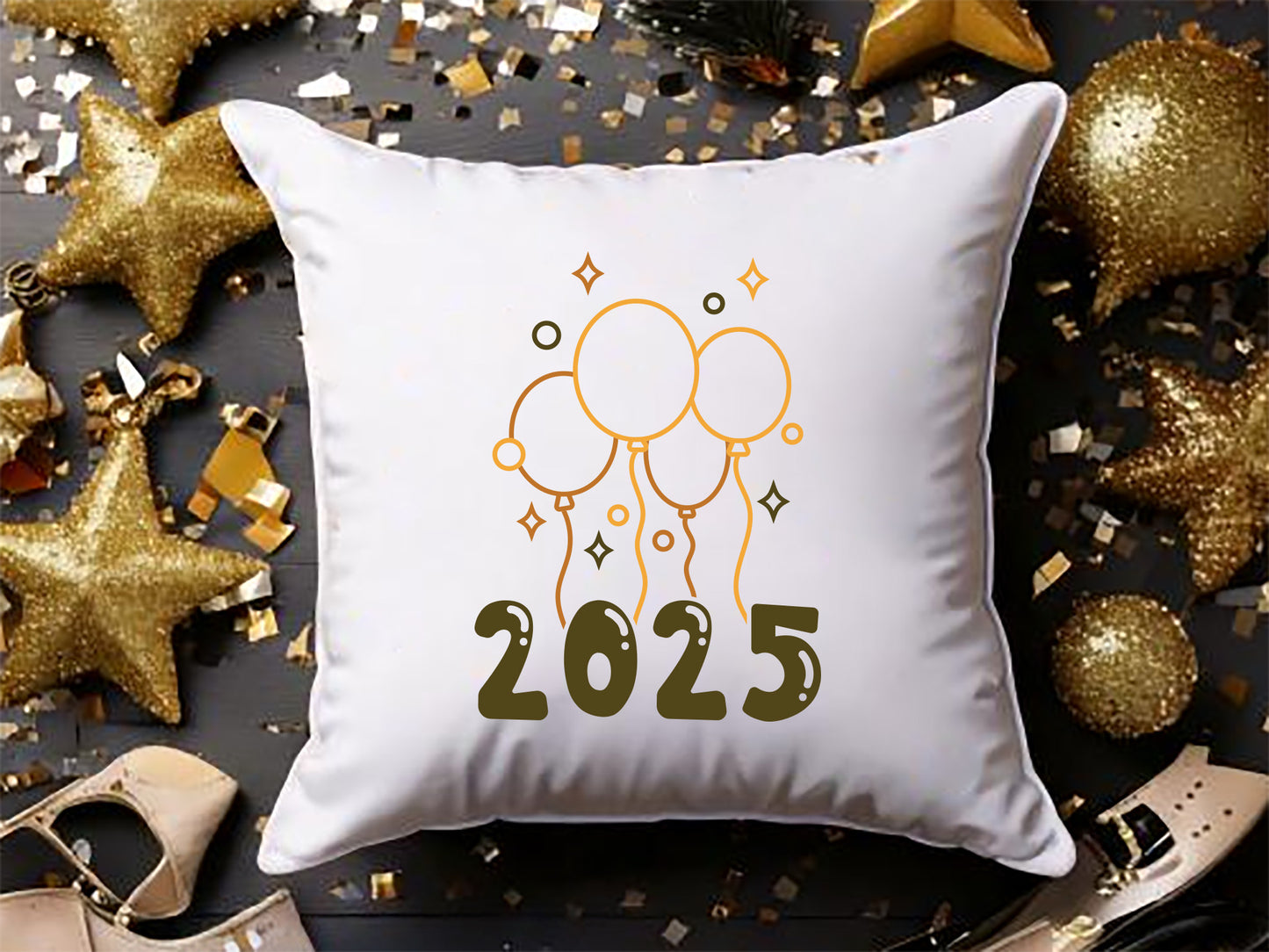 2025 - Happy New Year SVG Design