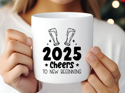 2025 Cheers to New Beginning - New Year SVG