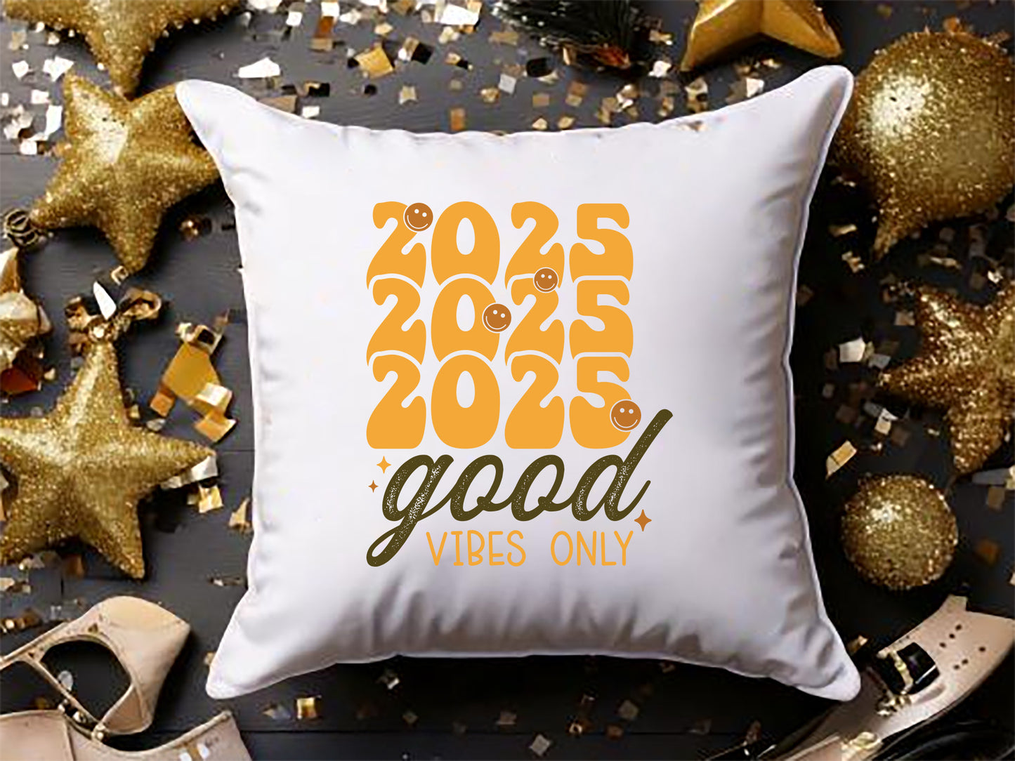 2025 Good Vibes Only - New Year SVG File