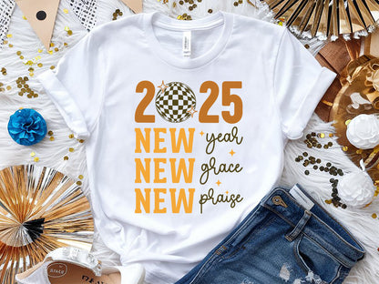 2025 New Year New Grace New Praise SVG