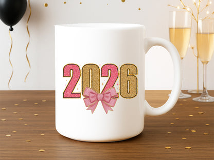 2026 Coquette New Year Sublimation Design