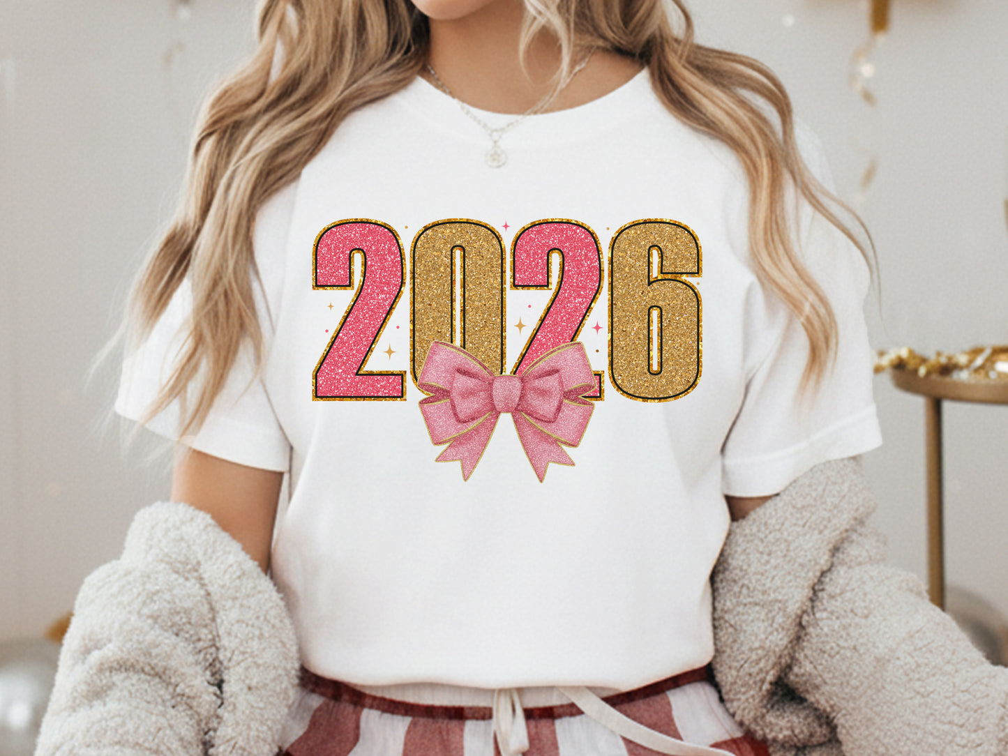2026 Coquette New Year Sublimation Design