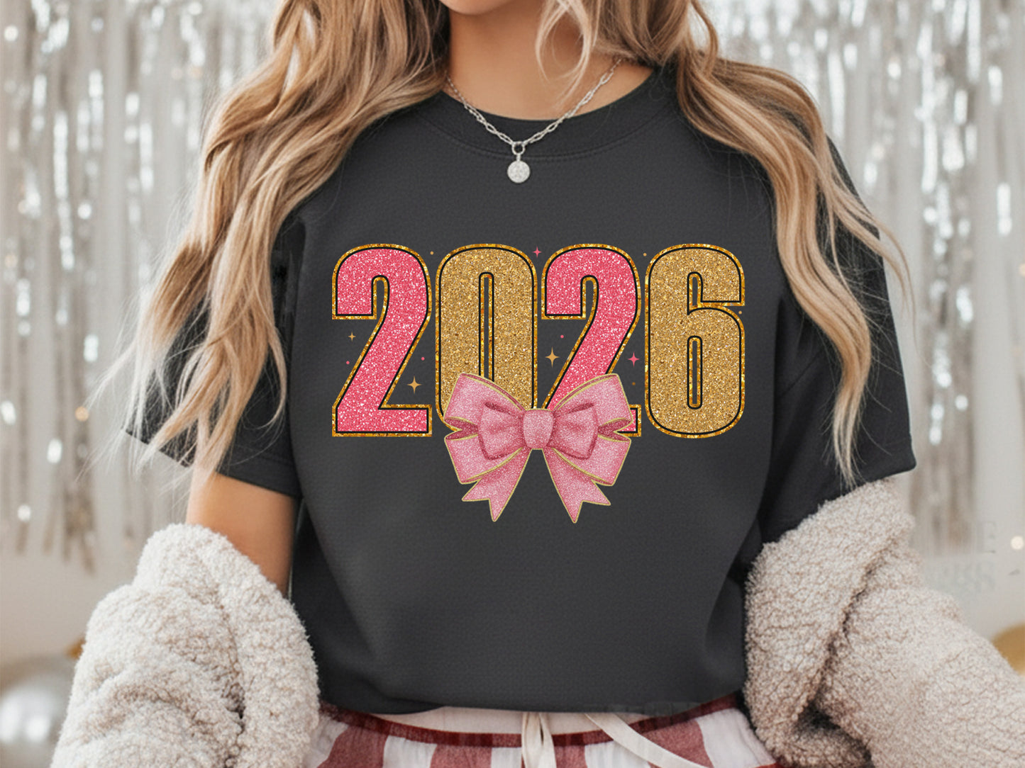 2026 Coquette New Year Sublimation Design