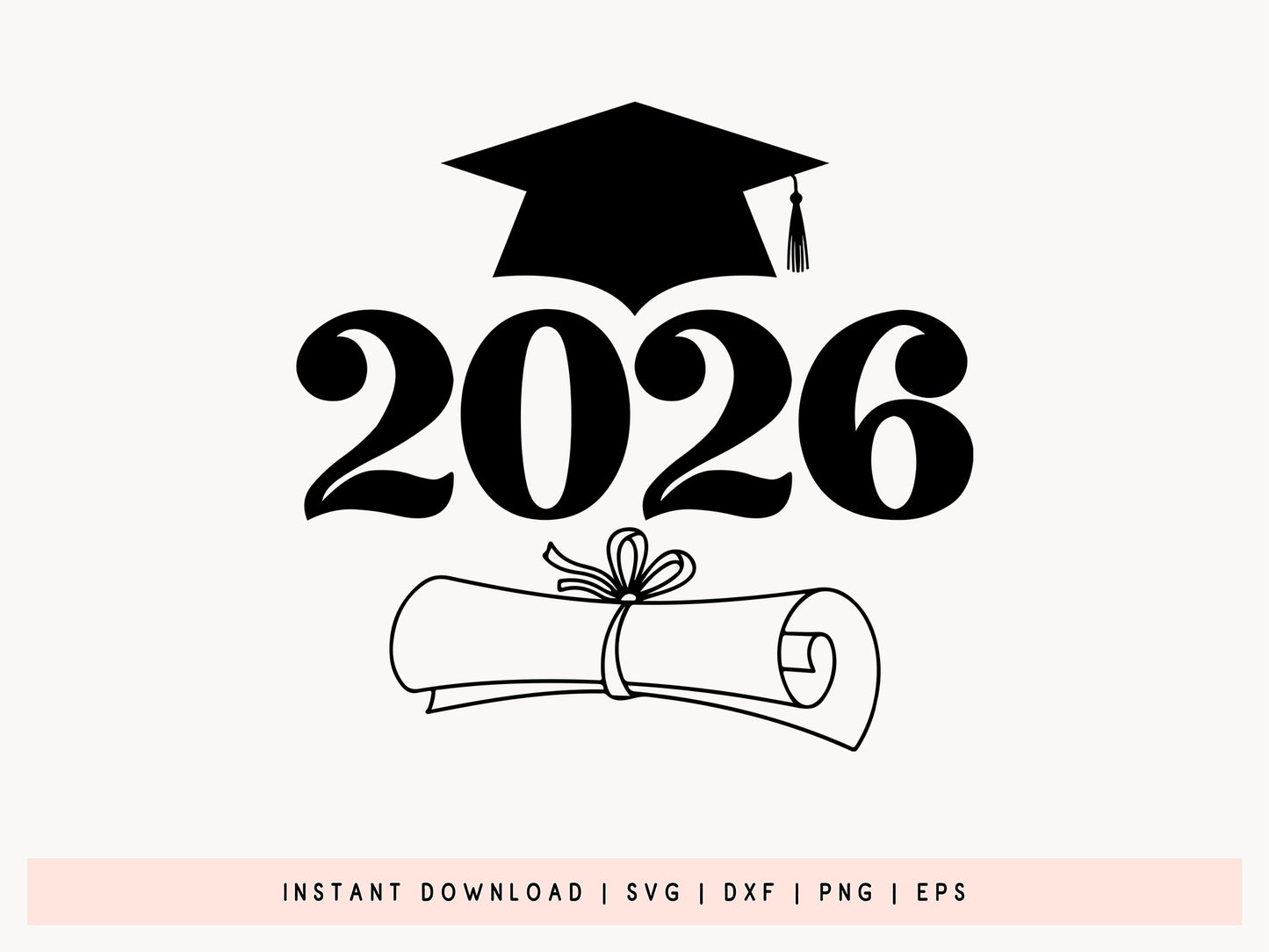 2026 Graduation Cap Grad SVG Vector