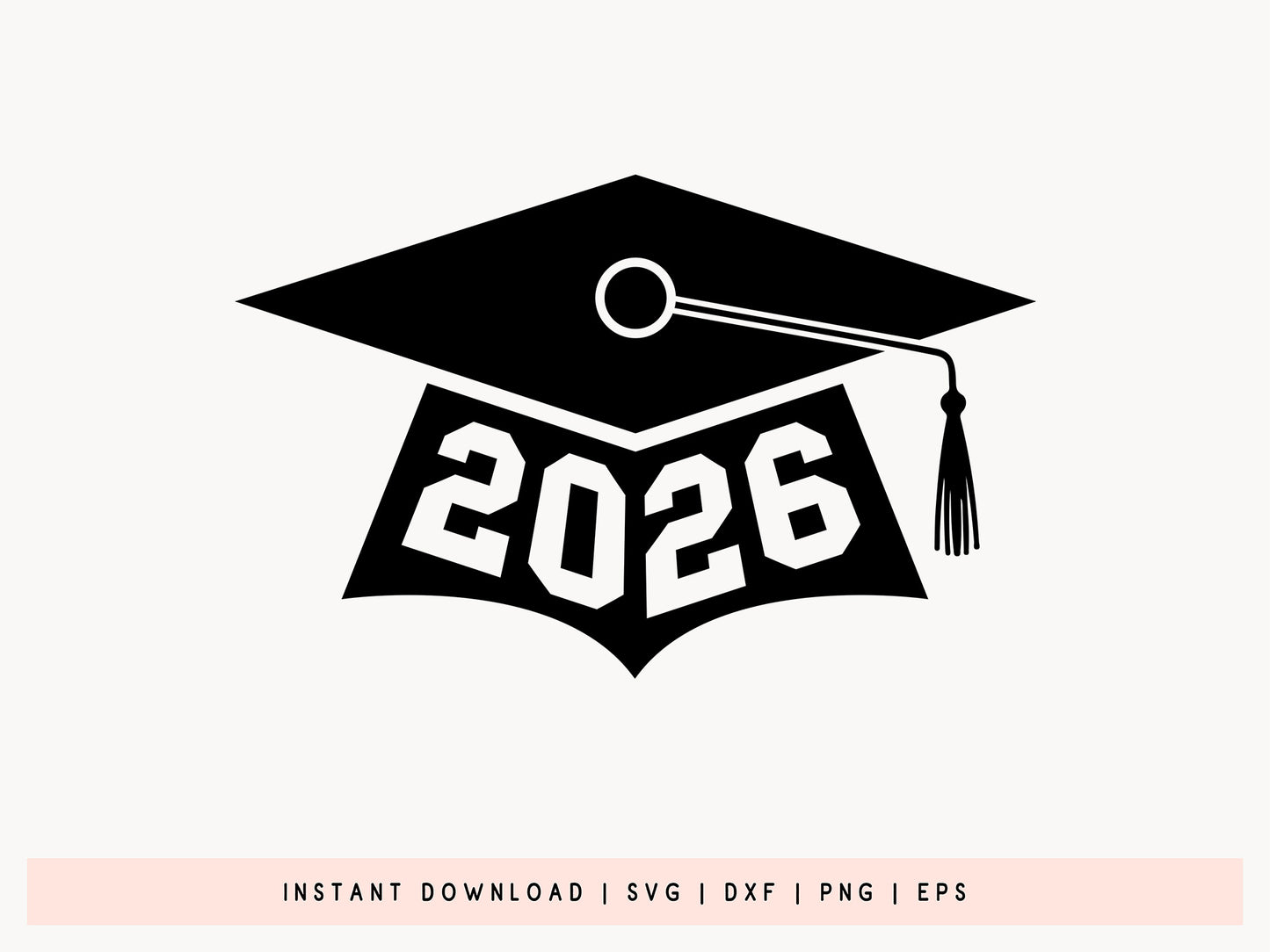 2026 Graduation Cap SVG Design