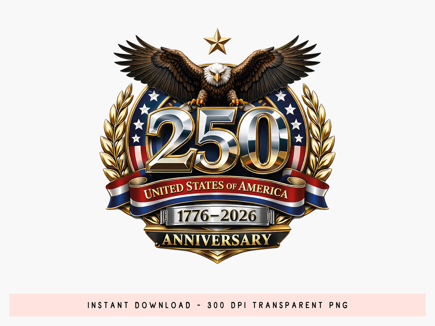 250 United State of America Sublimation Design