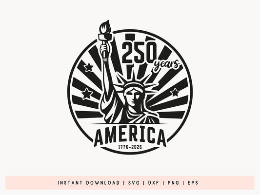 250 Years Of America SVG Cut File
