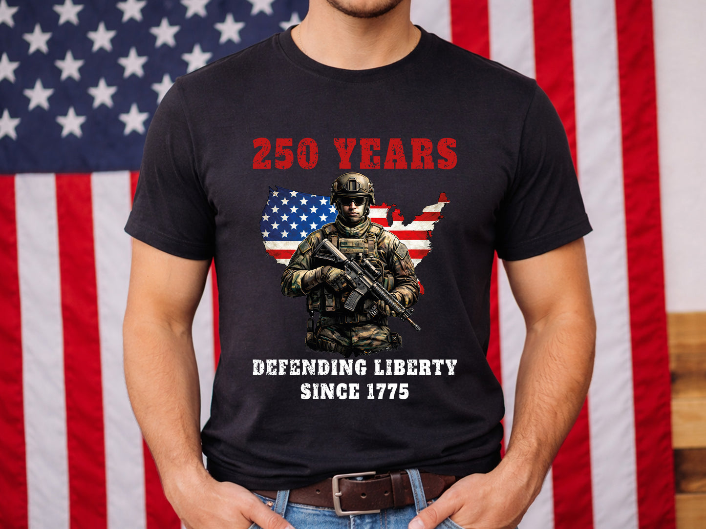250 Years of America Sublimation Design PNG