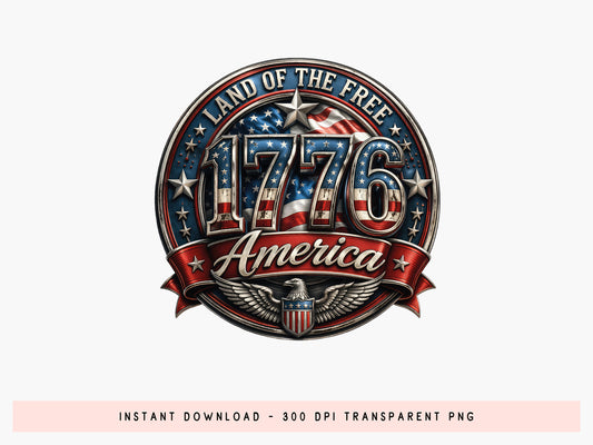 250 Years of America Sublimation PNG Design