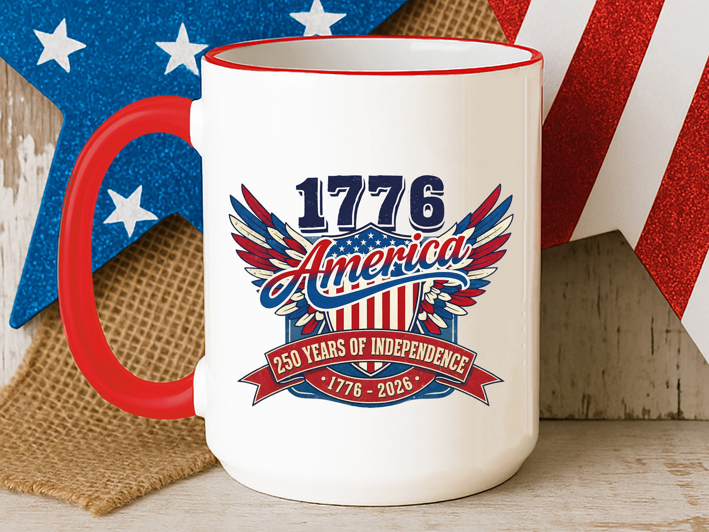 250 Years of America Sublimation PNG Design