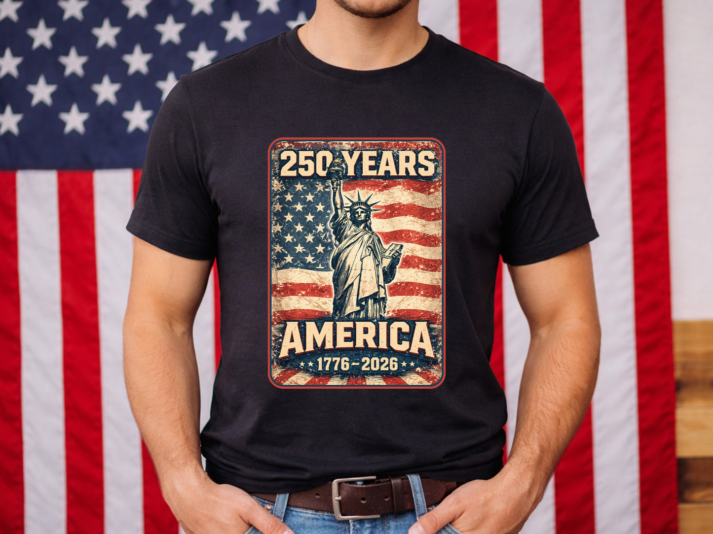 250 Years of America Sublimation PNG