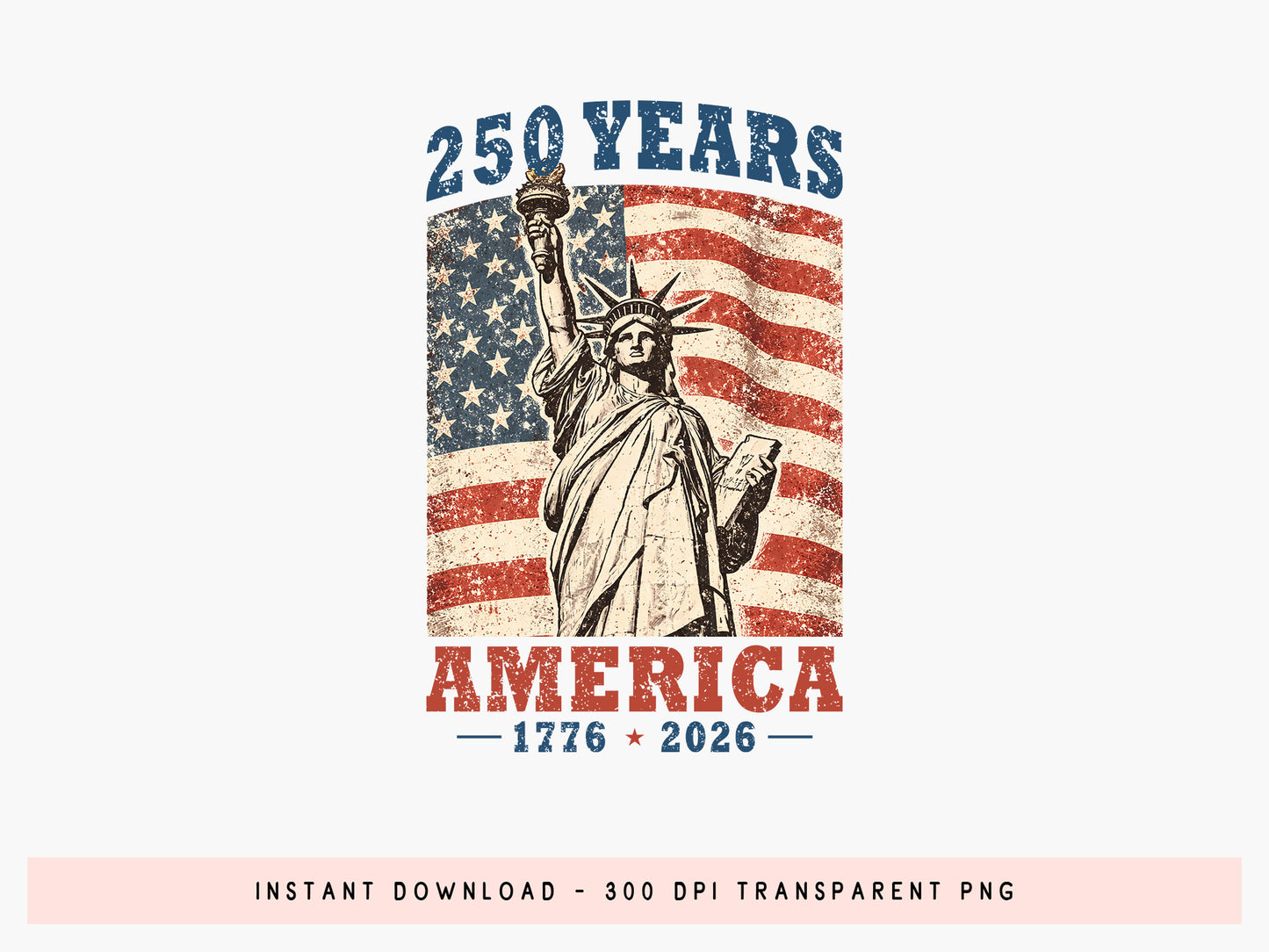 250 Years of America Sublimation Print