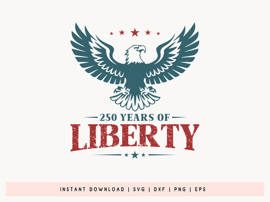 250 Years of Freedom, USA 250th Anniversary SVG Design