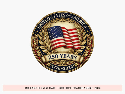 250 Years of USA Sublimation Print Design
