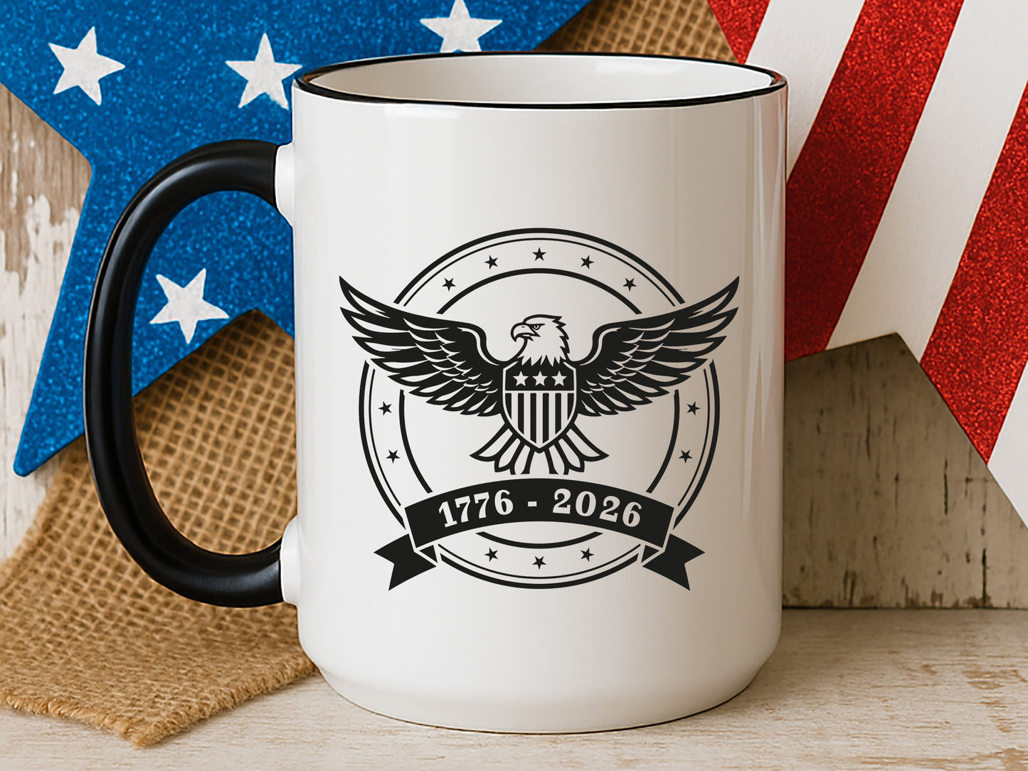 250th Anniversary USA Eagle SVG File