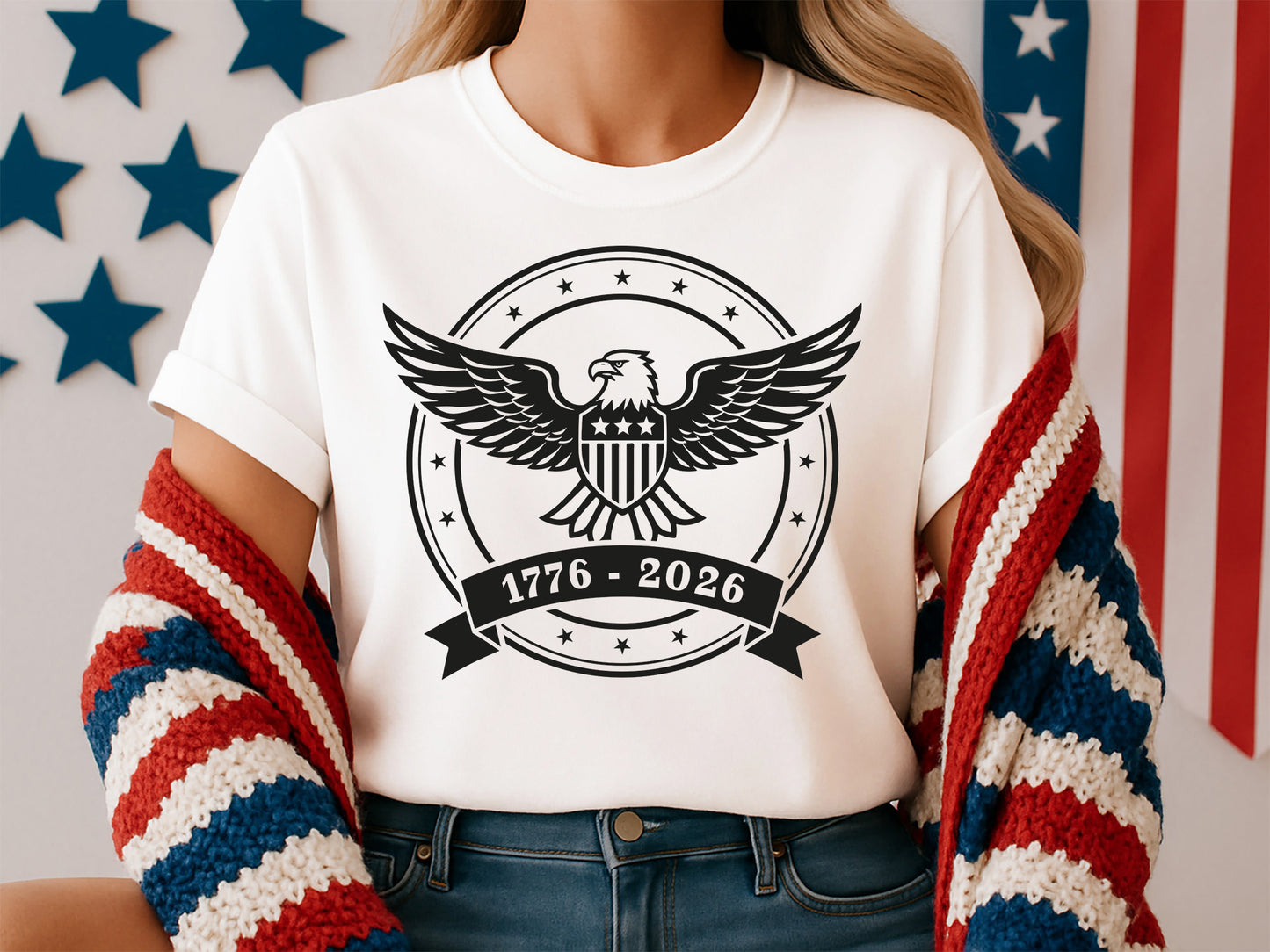 250th Anniversary USA Eagle SVG File
