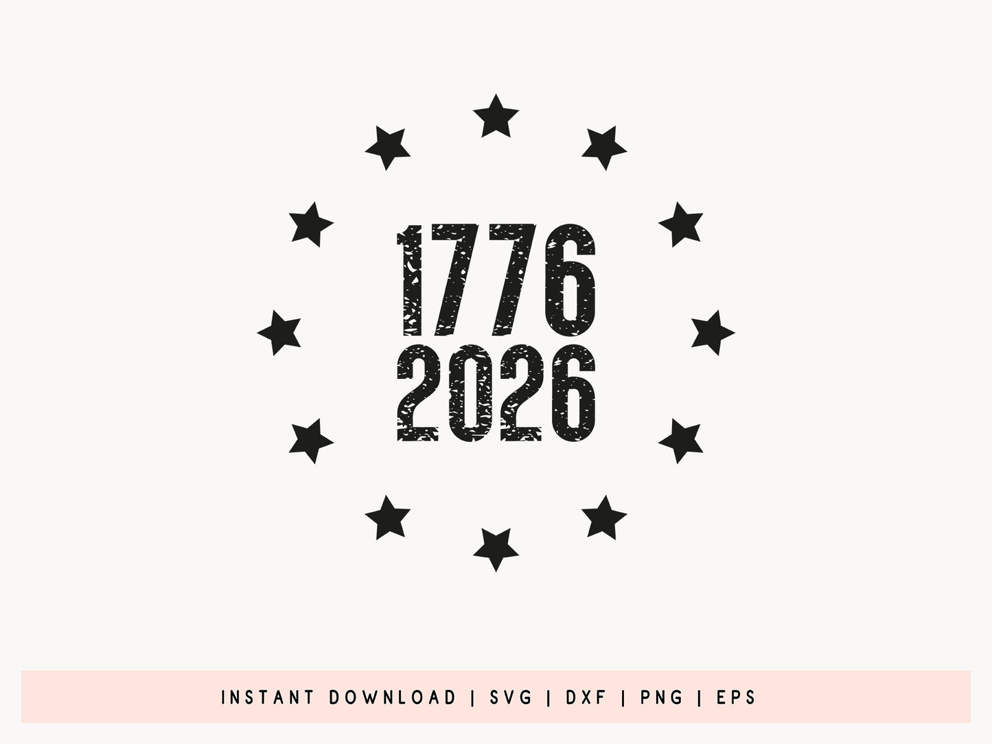 250th Anniversary USA SVG Cut File