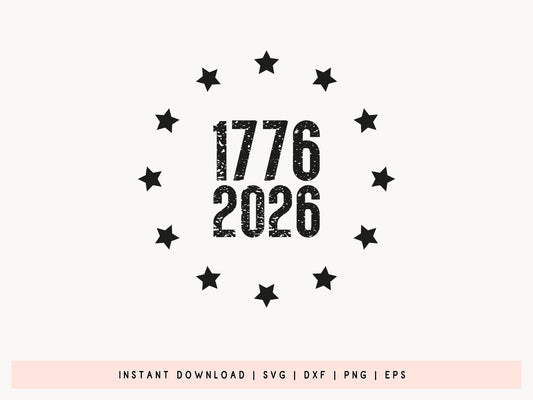 250th Anniversary USA SVG Cut File